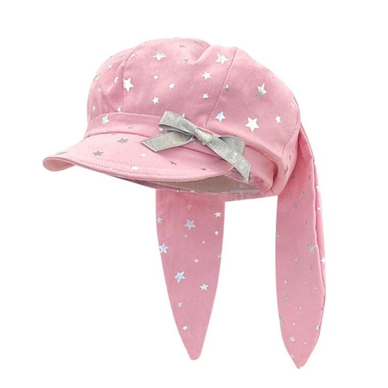 Модная шапка художника со звездой Модная шляпа Британский берет для свиданий Фотографии Кепка Головной убор Шапка художника розовый