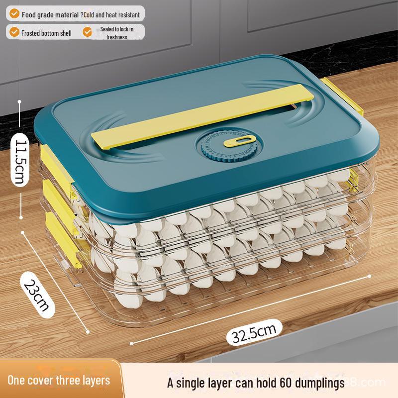 Knödel-Box: Lebensmittelechte Küchenaufbewahrung für Wontons und Tiefkühlprodukte