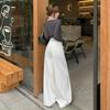 Women's High-Waisted Wide-Leg Denim Jeans - Bamboo White, Spring 2026