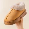 Winter Women Shoes Snow Boots Fluffy Plush Faux Fur Soft Slippers Outdoor Indoor Comfortable Warm Home Men's Shoes