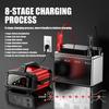 12V 24V FOXSUR FPT-250 Car Battery Charger For Car Motorcycle Truck High-Power Booster Pulse Repair for Lead-Acid AGM LiFePo4