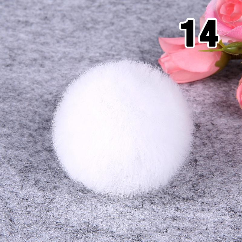 20PCS Imitation Rabbit Fur Ball Handmade Clothing Bag Decoration Artificial Fluffy Soft Pompons Colorful Balls for DIY Keychain