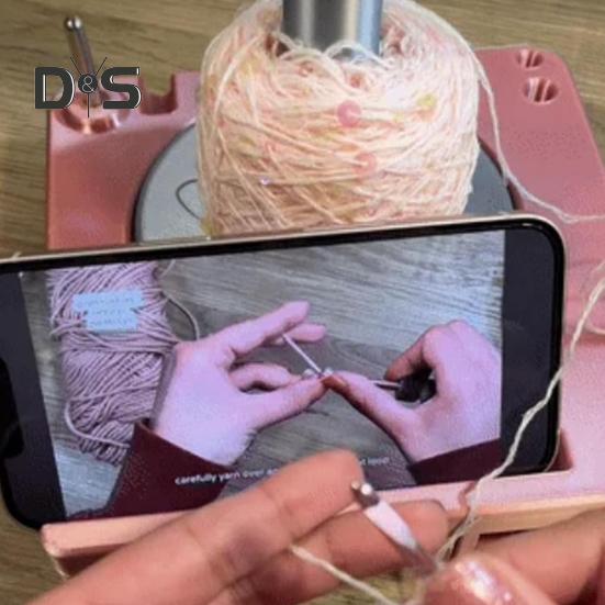 Portable Yarn Spool Box Detachable Yarn Spinner Crocheting Yarn Organizer Multifunctional Standing Yarn Holder Gift for Knitting Lovers