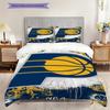 Indiana Pacers Bold Dynamic Bedding(1 * Duvet Cover + 2 * Pillowcase, Without Core) Duvet Cover and Pillowcase Soft and Comfortable