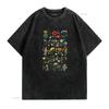 Flowers Variations T Shirt  British Wildflowers Retro Cool Top vintage Washed designer clothes graphic Unisex Versatile