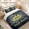 Custom Name Bedding Set 3 PiecesNewcastle United FC Print Duvet Cover + 2 Pillowcases Soft Bed Decor