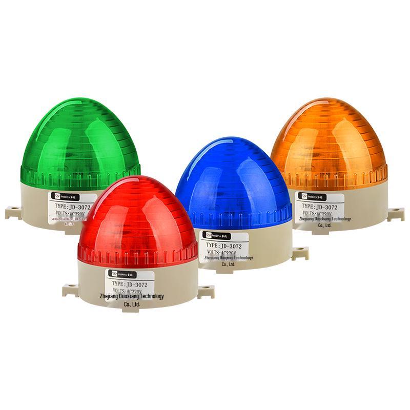 JD-3072 Mini Rainproof LED Strobe Light - Steady Signal & Alarm, 12V/24V/220V