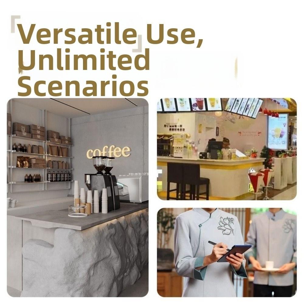 Vertical Design Menu Clips Metal Hard Plate Vertical Clipboard Cafe Application