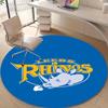 Personalized Leeds Rhinos Round Chair Office Rug - Perfect for Mat, Office Chair & More - Ideal Gift for Birthdays and Holidays