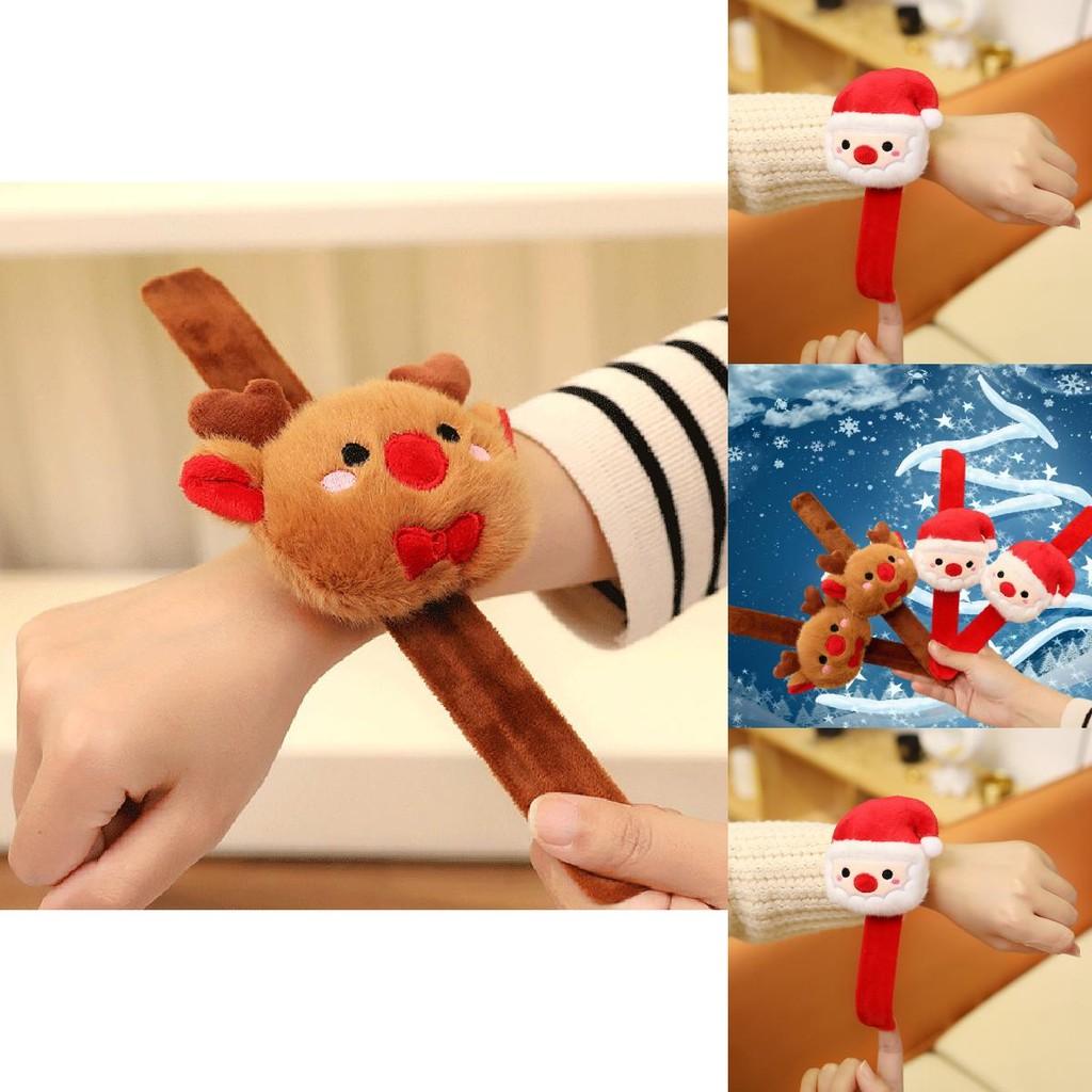 Lovely Santa Ring Plush Toy With Cute Reindeer Design Ideal For Christmas Presents
