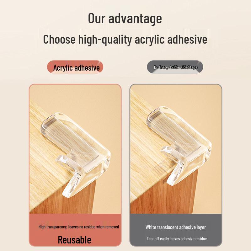 Children's Transparent Corner Protector for Coffee Tables - Soft Anti-Collision PVC Edge Wrap Strip