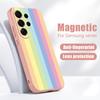 Watercolor Spots Print Case For Samsung S26 Ultra S25 FE S24 S24 Plus A57 A37 A17 A56 A36 A16 A55 A35 A15 A54 5G Magnetic Hybrid TPU+PC Matte Cover