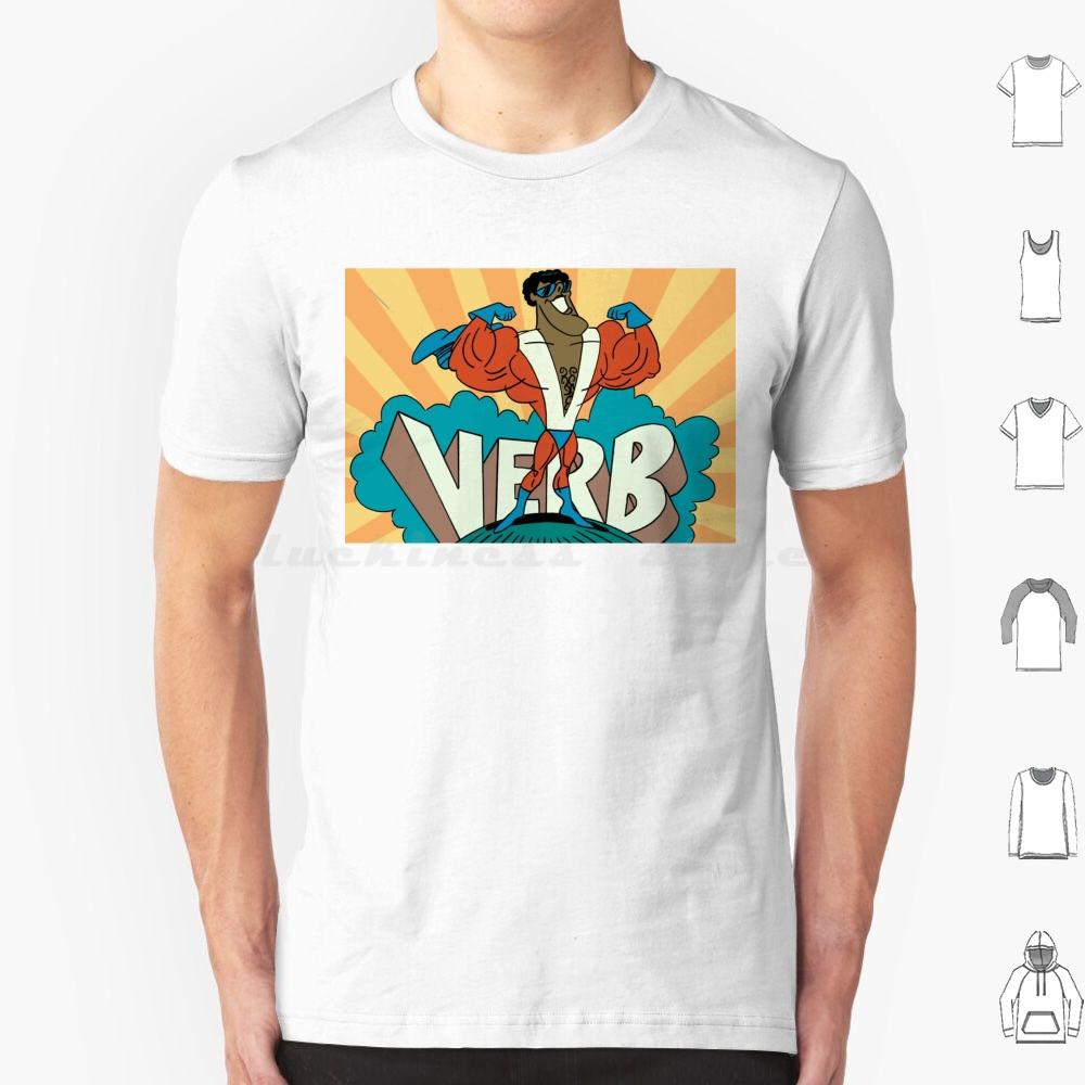 Verb T Shirt 6xl Cotton Cool Tee Schoolhouse Saturday Morning Cartoons Cartoon Cartoons Animation Animated 1970s Pop Culture