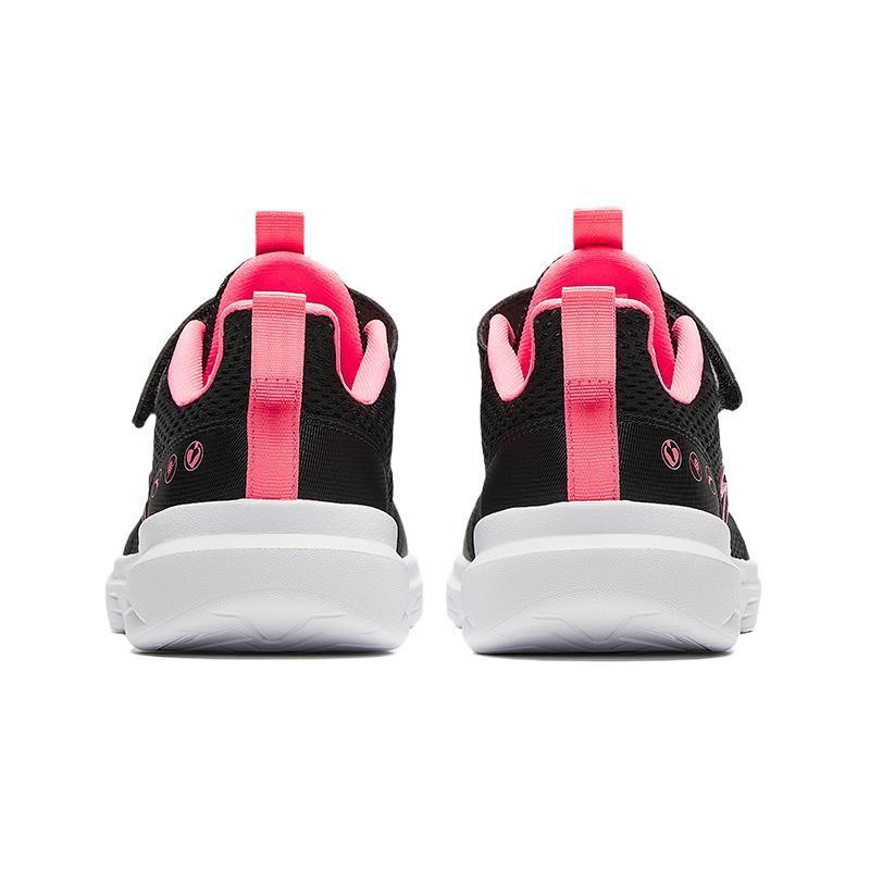 Anta Comfortable Versatile Anti-Kick Wear-Resistant Shock-Absorbing Breathable Low-Top Kids Running Shoes Men Running Shoes Black Pink A22435567-8