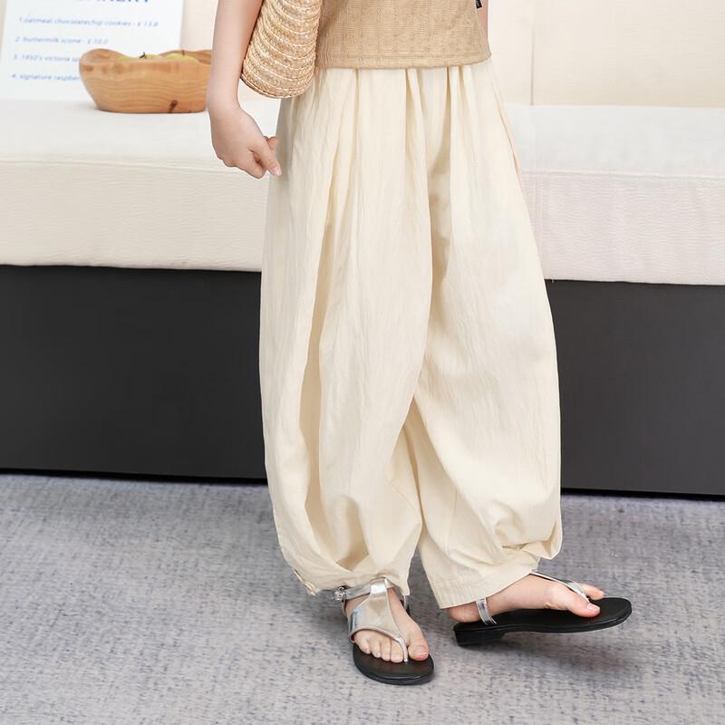 LUSON Girls' 2025 Summer Thin Breathable Mosquito Repellent Pants