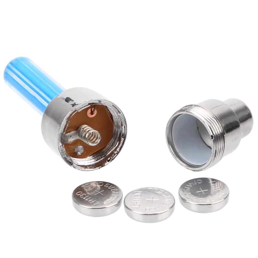 2pcs LED Light Car Tire Valve Cap Decorative Lantern Mountain Bike Light Wheel Spokes Lamp Decoration Light Stick Type Neon Lamp