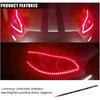 6PCS LED Strip Underbody Light, 12V 1Ft Flexible Auto Light Strip, Waterproof Car Underglow Strip, High Brightness Car Interior & Exterior Decoration