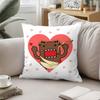 Cute D-Domo Kun-s Throw Pillow Covers Pattern Cushion Cover Suitable For Sofa Bedroom Car Pillow Cover