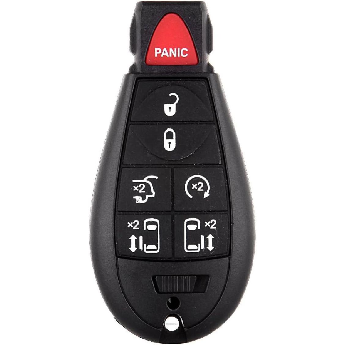 ECCPP 1XKey Fob Shell Case Replacement Compatible with 2008 for Chrysler Town & Country2012 for Chrysler Town & Country, M3N5WY783X Car Key Fob