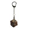 Dragon Dice Pendant Keychain Tiny Metal Dices Jewelry Set Mini Polyhedral Dices Keyring Jewelry for Fashion Enthusiasts