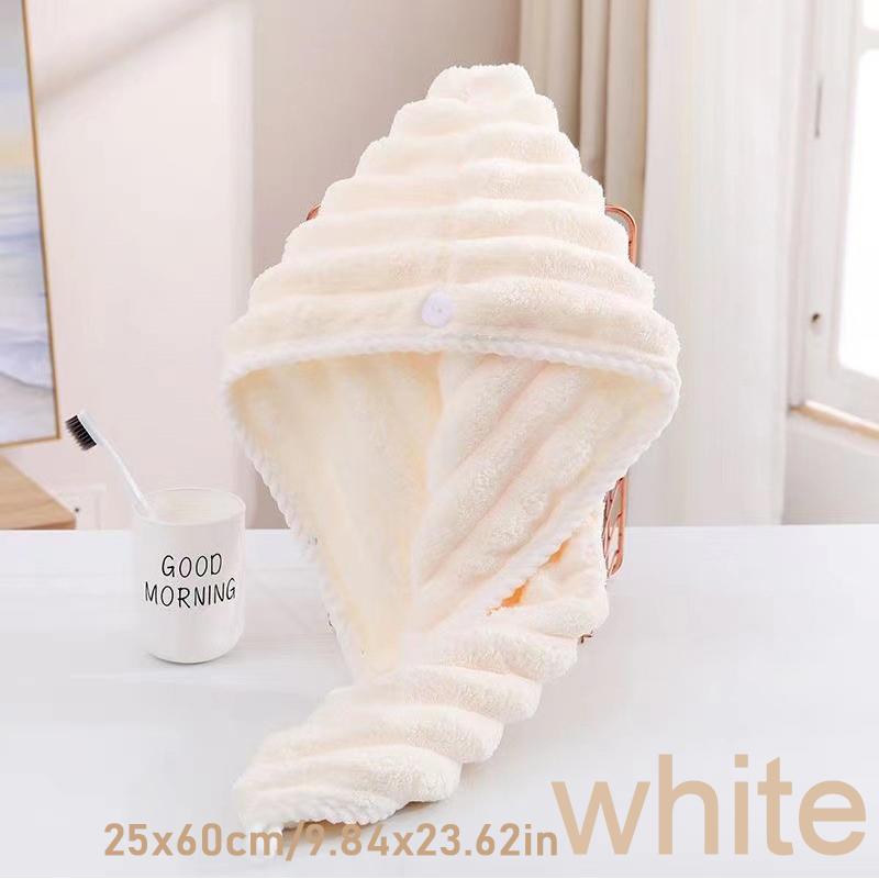 Ultra fine fiber towel wrapped and thickened Ladies' dry hair cap Thick and highly absorbent headscarf for wiping hair