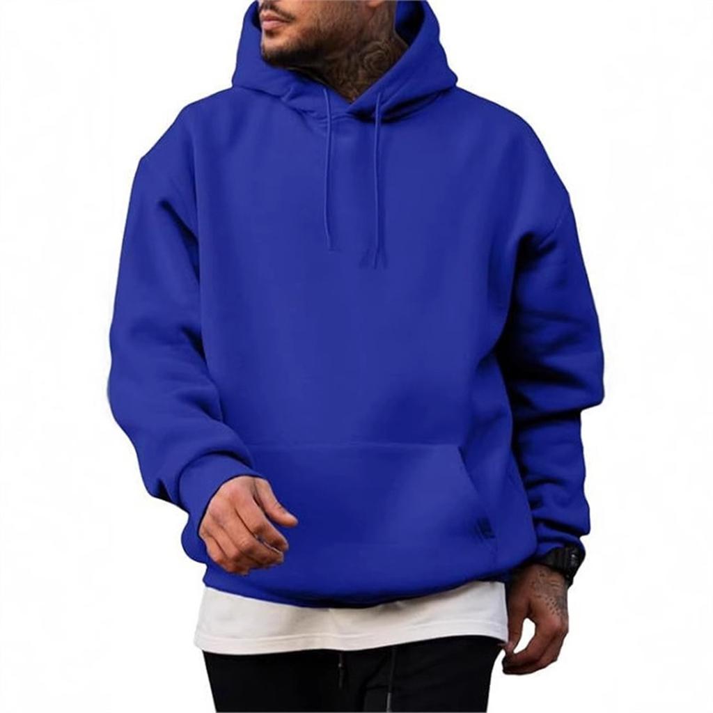 Men's Lined Hoodie Sweatshirt Loose Fit Oversized Casual Pullover