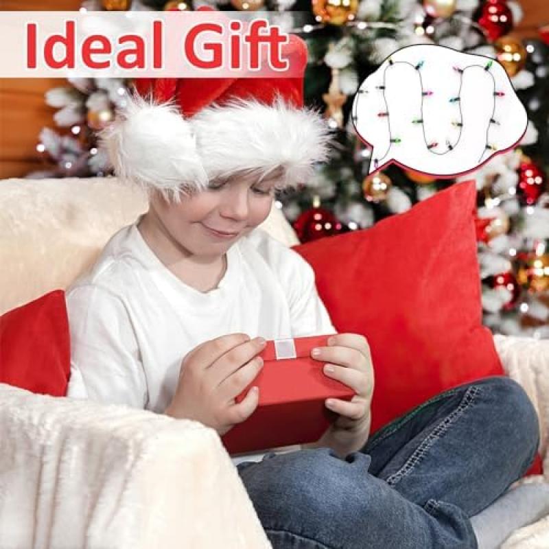 Wichtel Fairy Lights Miniature, Colorful Drop-Shaped LED String Lights for Fairy Garden, Dollhouse Decor, Christmas Ornaments, Children's Gift