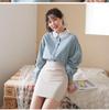 Women's Versatile White Ruffle Stand-Up Collar Dickey Sweater Accessory