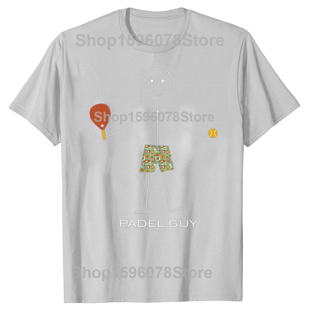 Vtipný Padelový Chlapík Kreslená Postavička Grafická Trička Muži Ženy Bavlna Humor Streetwear Tričko Krátký Rukáv Unisex Volné Oblečení