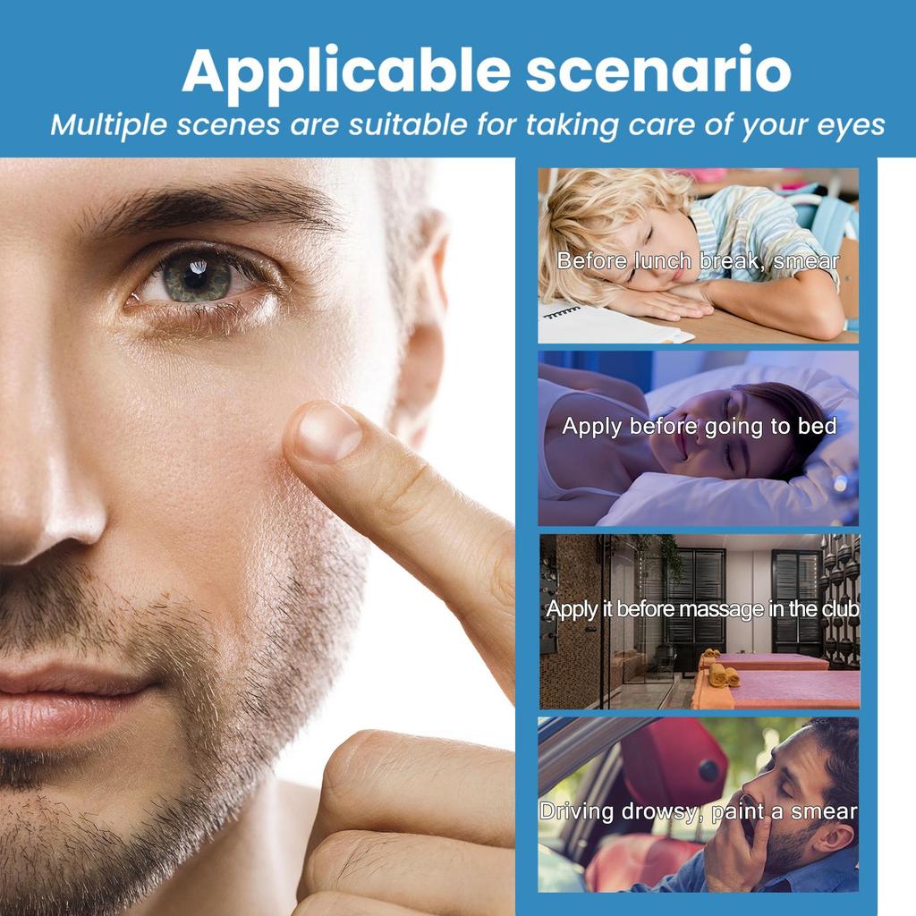 XIMONTH Augenmassage-Roller Lindert Augenbeschwerden Verschwommenes Sehen Feuchtigkeitsspendender Augenmassage-Roller für die Augenpartie