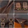 Men's Backpack Genuine Leather Travel Bag Laptop Bag Daypack luxury  Designer Leather Backpack Vintage Fashion Bagpack Bag