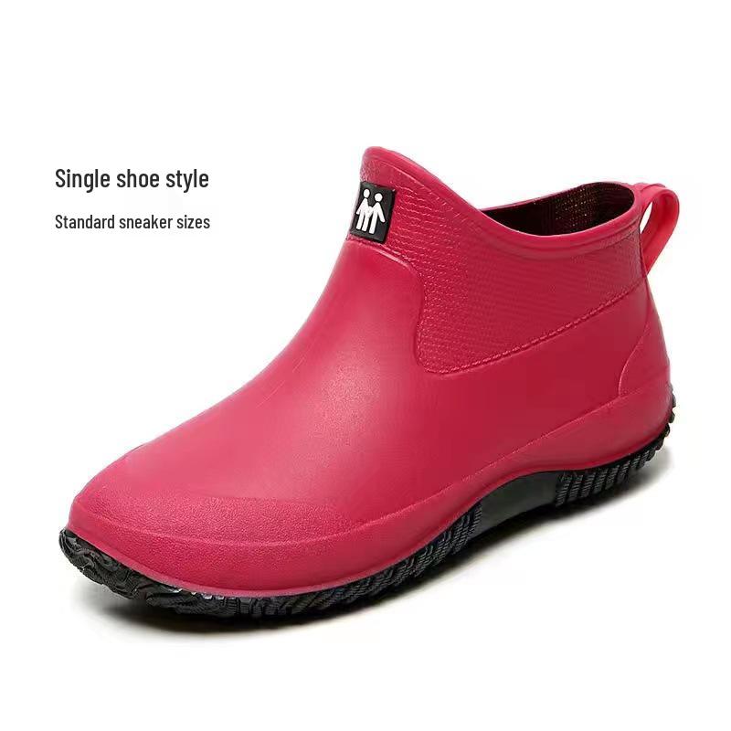 2023 Men's Non-slip Low-top Rain Boots - Waterproof Shoes for Car Washing & Kitchen Use