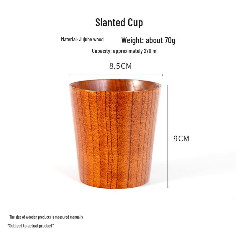 Japanese High-Temperature Resistant Jujube Wood Tea Mug