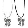 Stylish Bowknot Necklace for Women Trendy Clavicular Chain Accessory Charming Y2K Neck Jewelry for Daily Wear Date Party