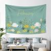 Home Wall Decoration Tapestry Colorful Wildflower Plant Background Hanging Cloth Office Living Room Tapestry