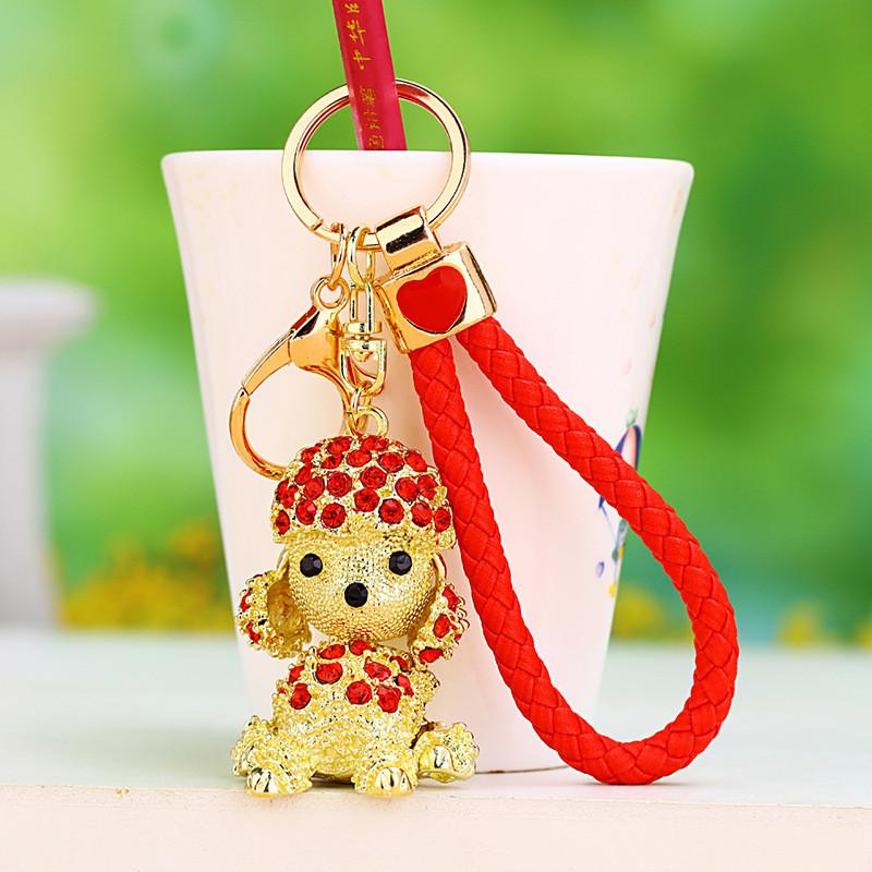 Shiny Creative Metal Monkey Keychain For Women With Glittering Design Perfect For Gifts