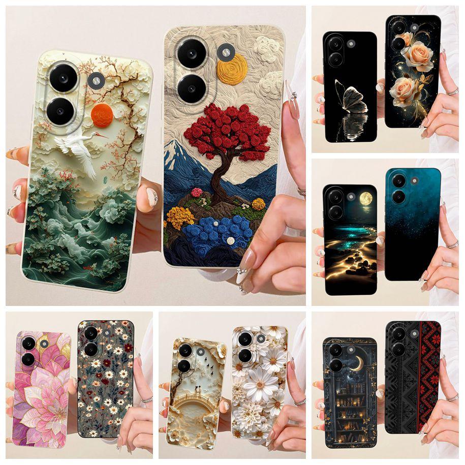 Cover For Poco X8 Pro / X8 Pro Max Case Shockproof Soft TPU Silicone Back Cover For Xiaoimi Poco X8Pro Max 5G Flower Phone Cases