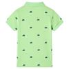 Polo pour enfants vert fluo 92/104/116/128/140