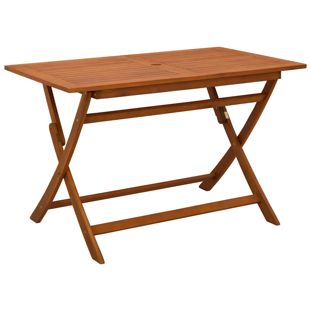 Folding Garden Table 120x70x75 cm Solid Eucalyptus Wood