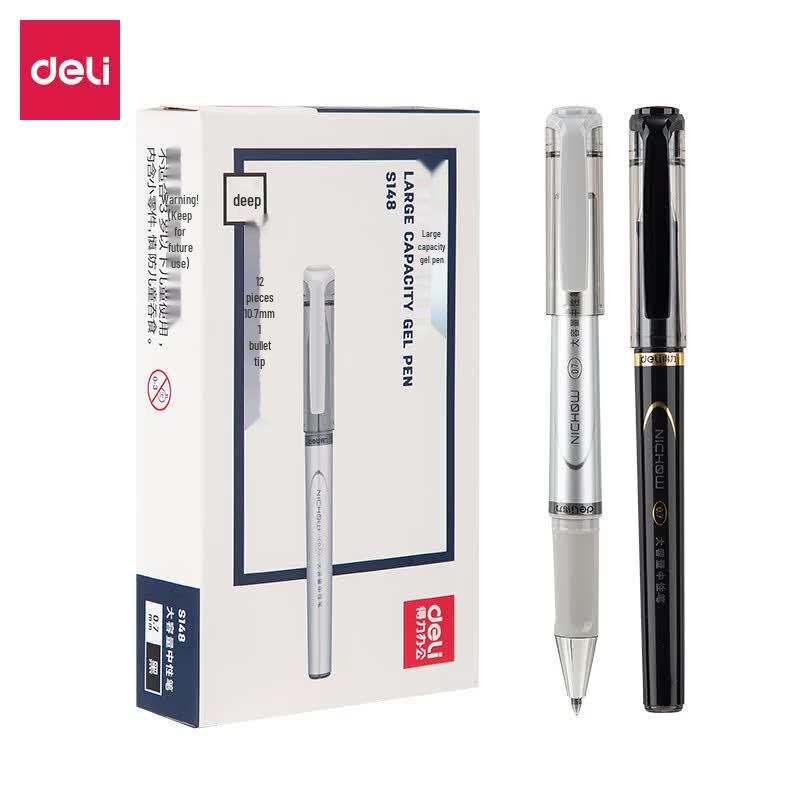 Deli S148 0.7mm Bullet Tip Gel Pens