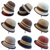 Autumn and Winter French Color Matching Elegant Temperament Bucket Hat Fashion Explosion Retro Thermal Basin Hat