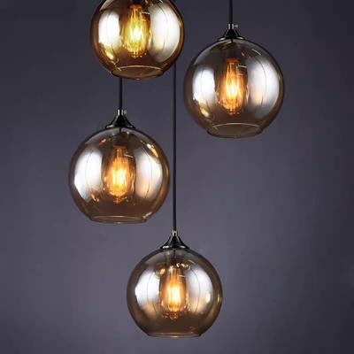 Postmodernism Glass Pendant Light Hanging Lamp For Dining Room, Bedroom