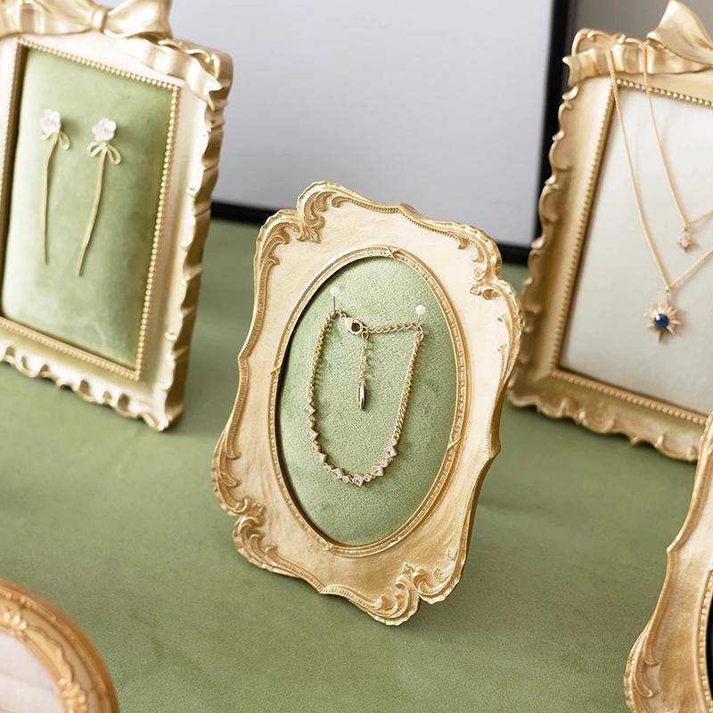 1PC Ornamental Jewelry Showcase Frame Decorative Jewelry Display for Market Stall