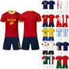 Adult and Kids Soccer Jersey Set Customizable Football Shirt and Shorts Lightweight Breathable Sportswear Suitable for Team Training and Matches