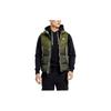 Nike Chaleco Acolchado Casual Deportivo con Estampado de Logotipo del Alfabeto para Hombre, Ropa Exterior Verde DD6818-326
