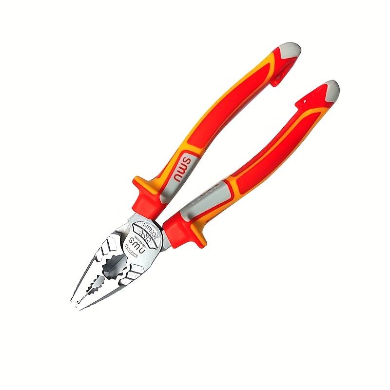 Professional 7" & 8" Multi-Purpose Wire Pliers - Industrial Grade, Needle Nose,Diagonal Cutters with Large Head for Electricians
