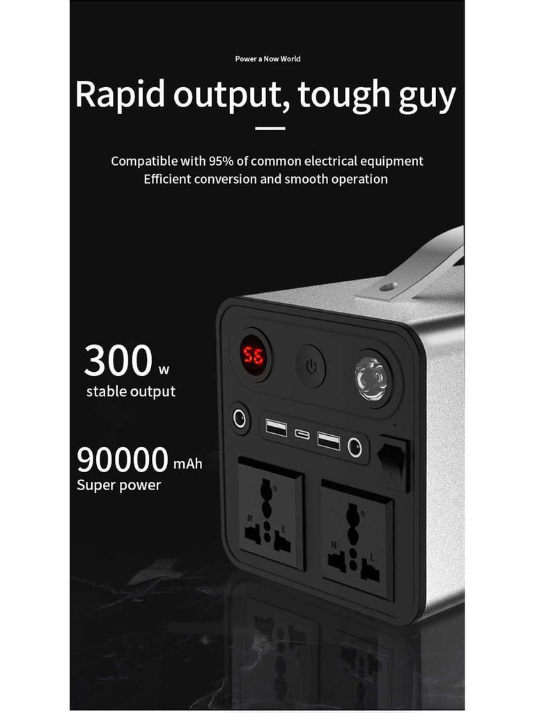 Portable 220V 300W Large Capacity Lithium Battery for Outdoor and Home Emergencies