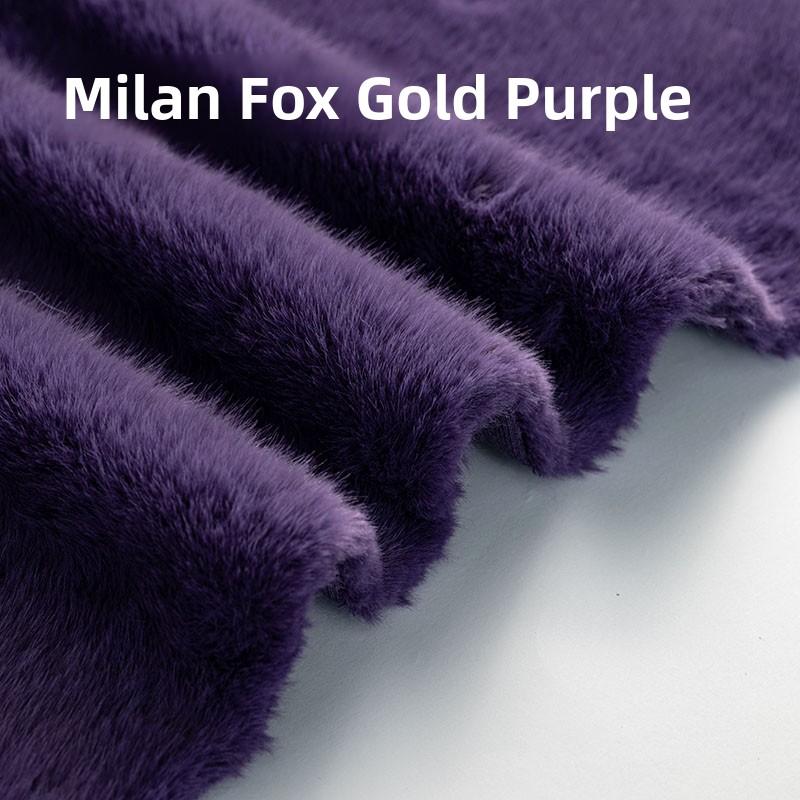High-End Rabbit Fur Fabric Artificial Mink Fur Clothing Counter Large Coat Closet Simulation Leather Fabric DIY Handcraft