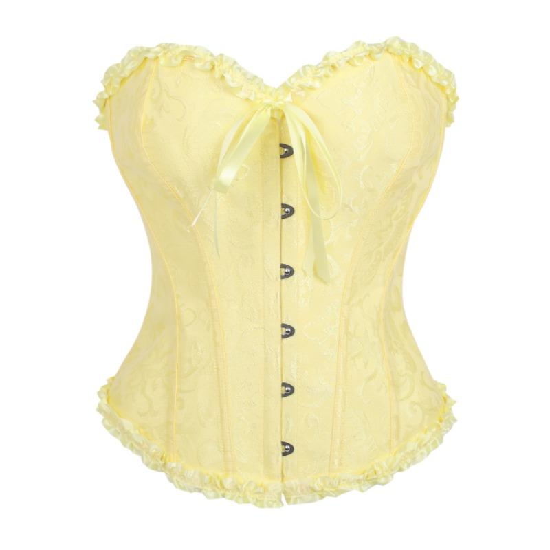 Vintage Retro Soudní Styl Šněrovací Stahovací Přiléhavý Korzet Bustier Tvarující Top Pro Ženy