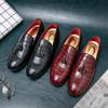 Plus Size Mens Dress Italian Designer Fashion Formalne Casual Business Leather Tassel Wedding Party Loafers Oxfords Shoes for Men